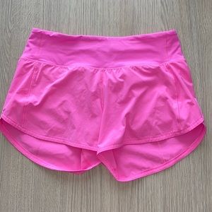 Lululemon Speed Shorts 4 inch Size 6